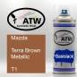 Preview: Mazda, Terra Brown Metallic, T1: 400ml Sprühdose, von ATW Autoteile West.